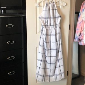 NWT Black&White Plaid Midi Dress